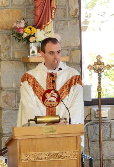 Fr. Theodore Trinko (IVE) during homily