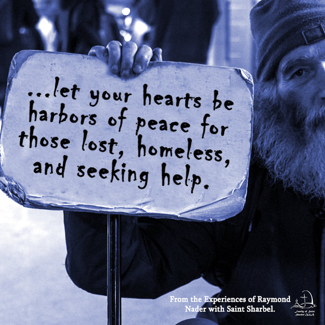 A homeless man